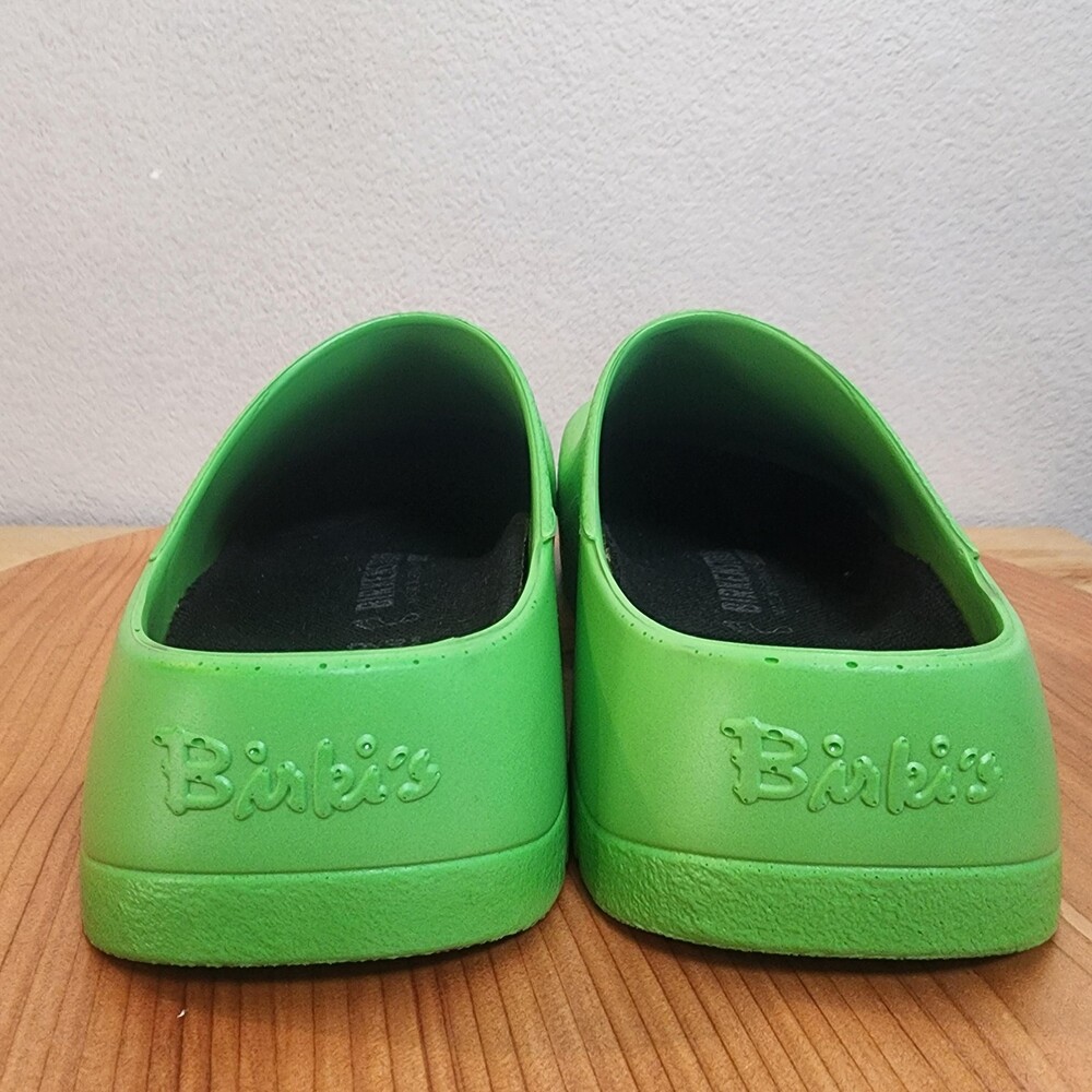 Birkenstock Super Birki's Clogs Shoes Womens Size 8 Green Slip Resistant Comfort - Picture 4 of 14